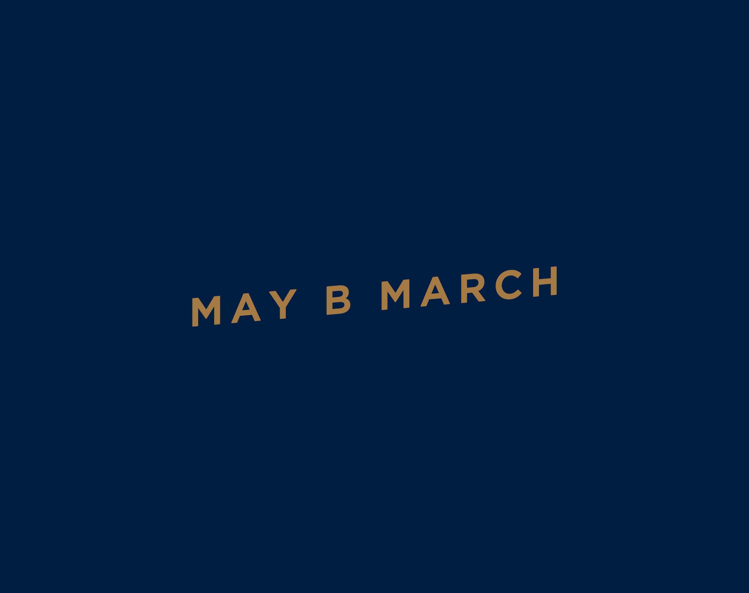 MAY B MARCH - Logo